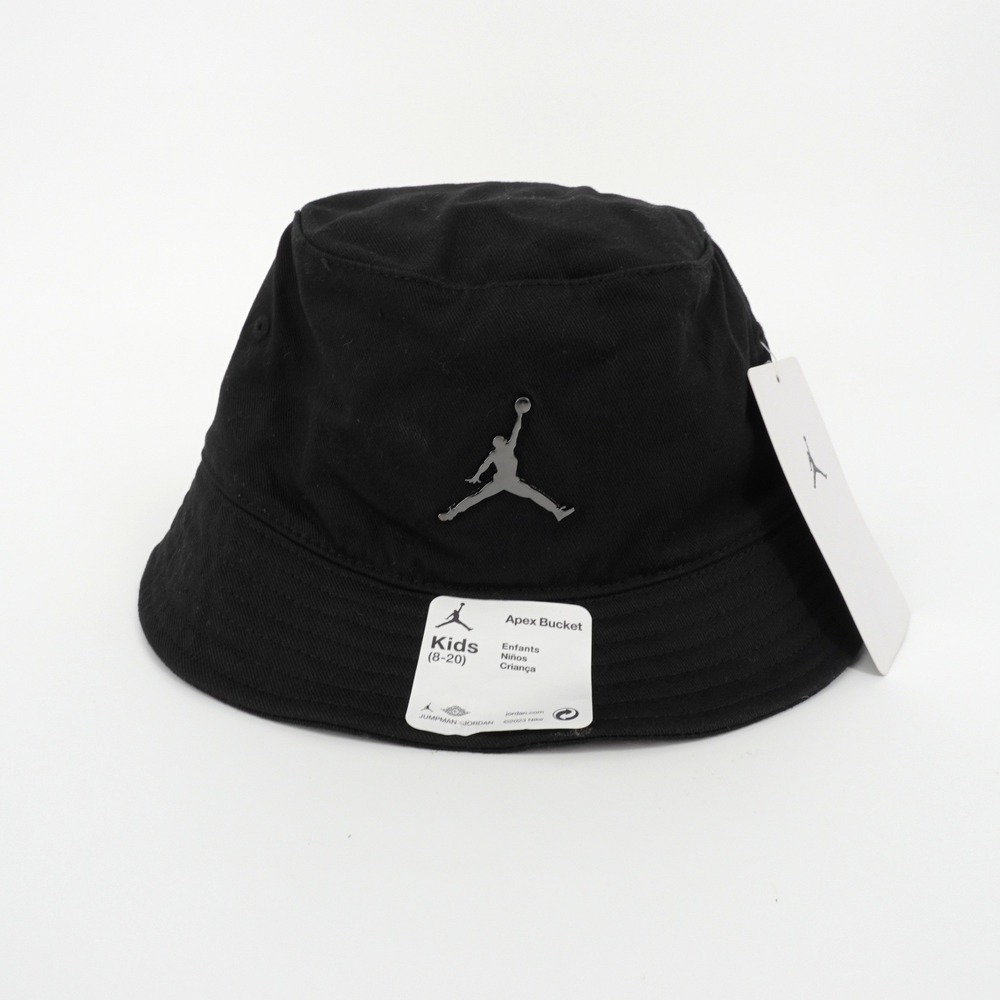 Jordan Apex Bucket Hat Kids 8-20 Black Jumpman Logo NEW